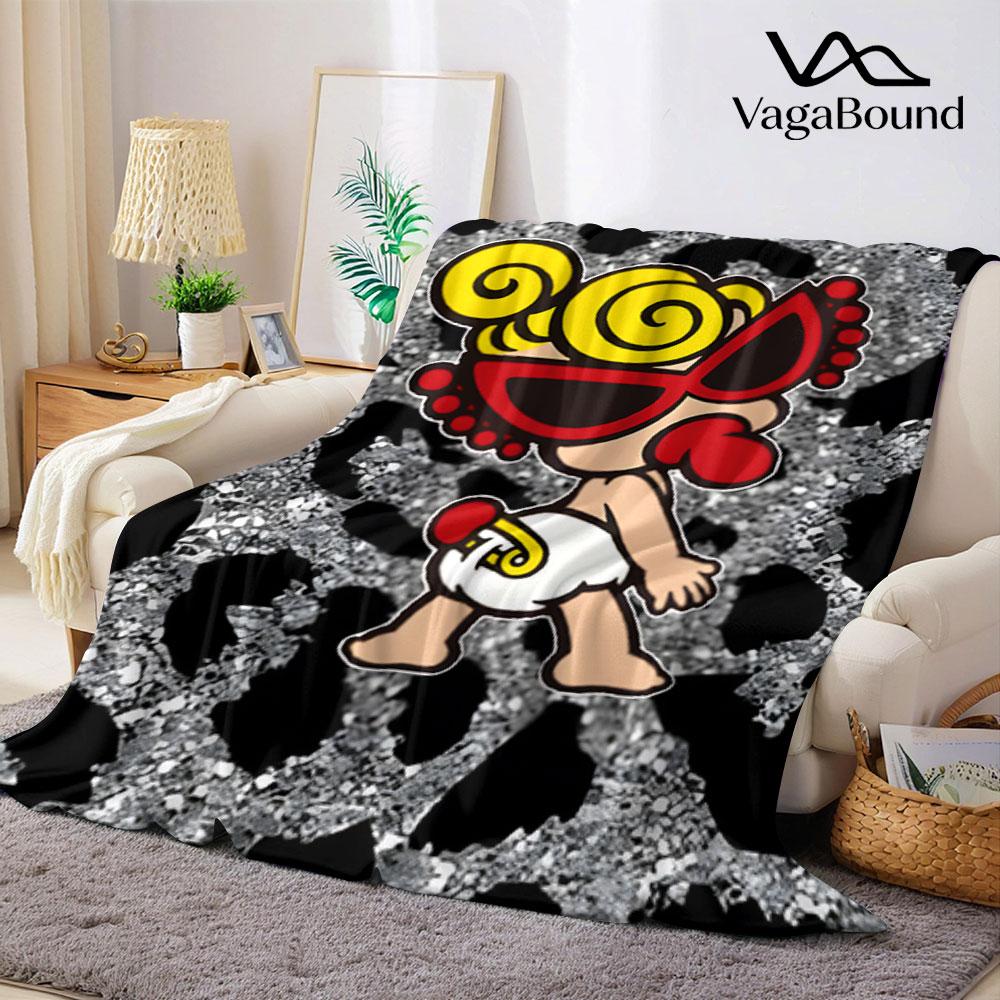H-Hysteric-s M-Mini Flannel Blanket Warm Soft Halloween Christmas Couch Warm Cozy Decorative Decor Gift for All Season