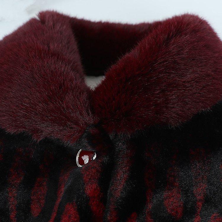 Women's One-Piece Grandma Style Mink Velvet Jacket – Versatile, Stylish, Autumn/Winter Top