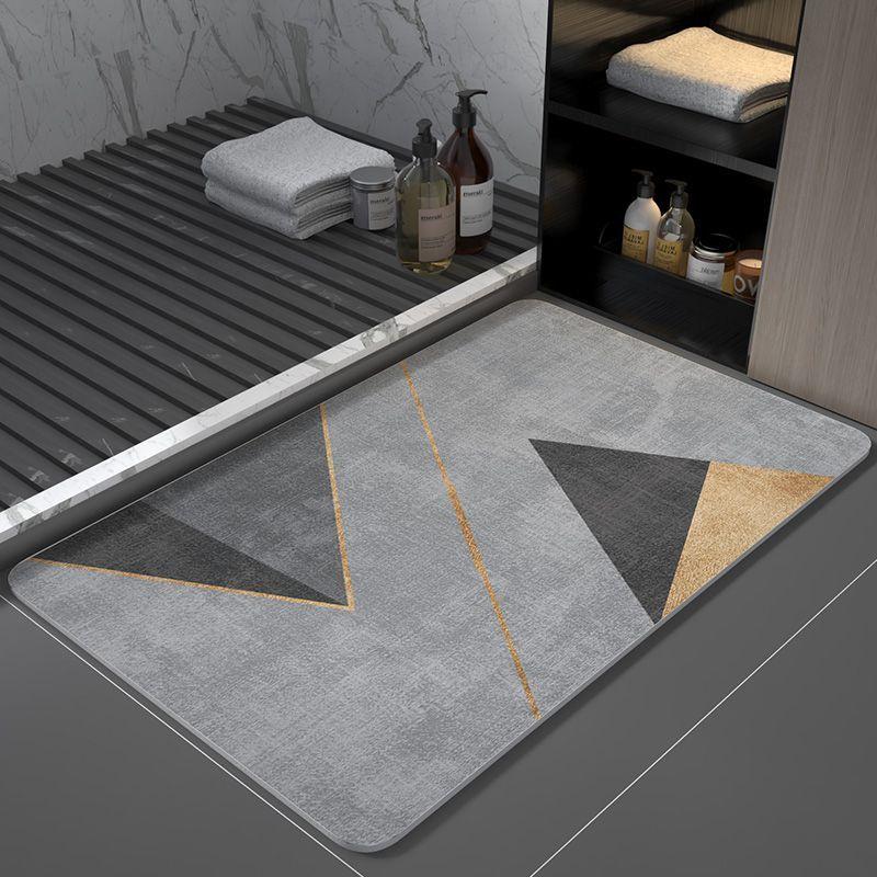Kieselgur Badezimmerbodenmatte Modernes leichtes Luxus Badezimmertürmatte Wasseraufnahme rutschfest Fußmatte Schnelltrocknende Toilettentürmatte