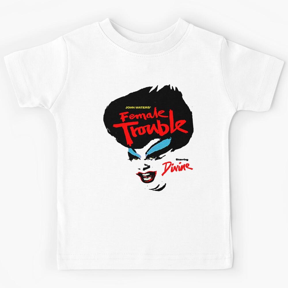 Music Vintage Female Trouble Divine Gifts Music Kids T-Shirt 100