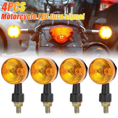 4 Stücke Motorrad Blinker Bernstein Richtungslampe 12 V Seitenmarkierungsleuchte Für Honda Yamaha Suzuki Kawasaki Cafe Racer Cruiser Chopper