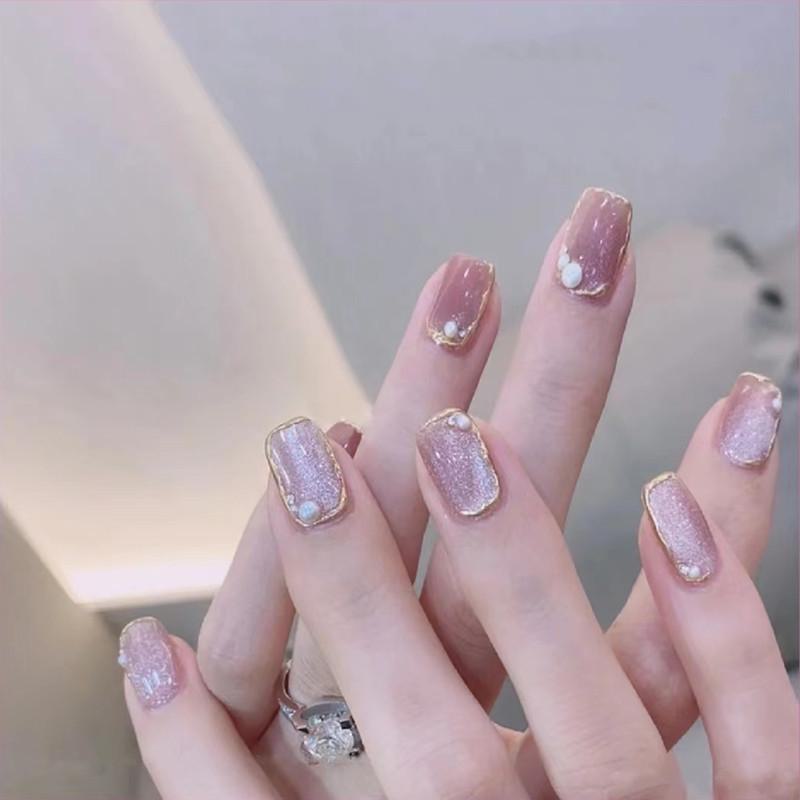 

B640 Magic Mirror Ice Grape Nail Art Crystal Powder & Patches