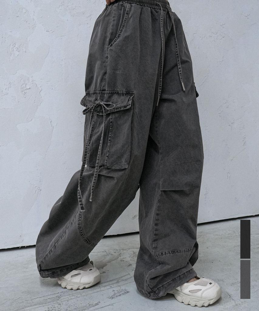 AVANDRESS S Dyed Cargo Denim Pants - 2Col