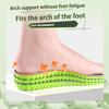 1 Pair Breathable Shock-absorbing Insoles Men's Outdoor Sport Insoles Soft Elastic Sole Comfortable Arch Support Insoles
