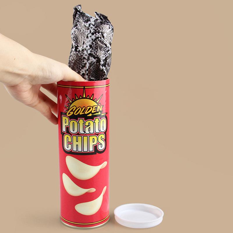 Patates Cipsi Kutuları Sahte Yılan 1 Nisan Şakası Komik Yenilik Şaka Hilesi Oyuncaklar