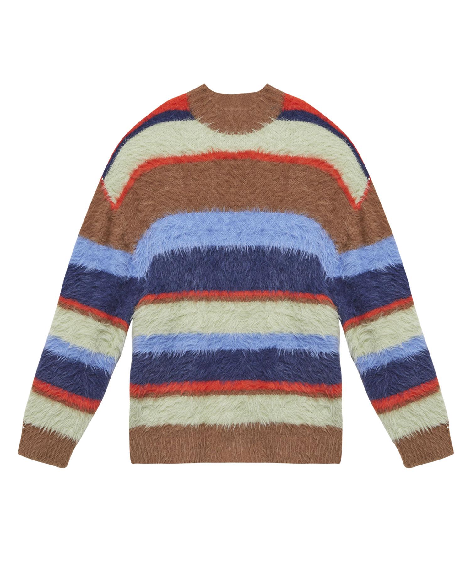 Instant Punk Ms Multi-Stripe Knit Brown/Free