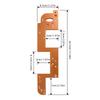 R25 R20 Woodworking Multi-arc slotting mold Arc Grooving Auxiliary Tool Handle-free slotting mold Cabinet Slotting Mold
