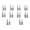 10pcs Clips Tool Holder Clips Courtyards Manganese Steel Replacement SPRING TERRY Clips Silver Professional Tool For Garages