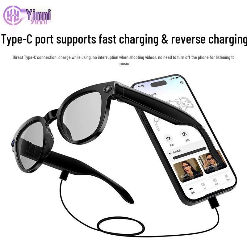 MT3 Smart Glasses: 800W Photo/Video, AI Translation, Smart Recognition, Meeting Minutes