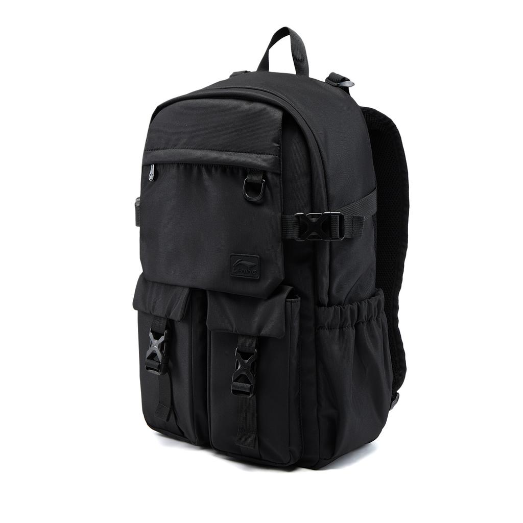 New LiNing Sports Life Collection Polyester Backpack Unisex Black ABSV397-1