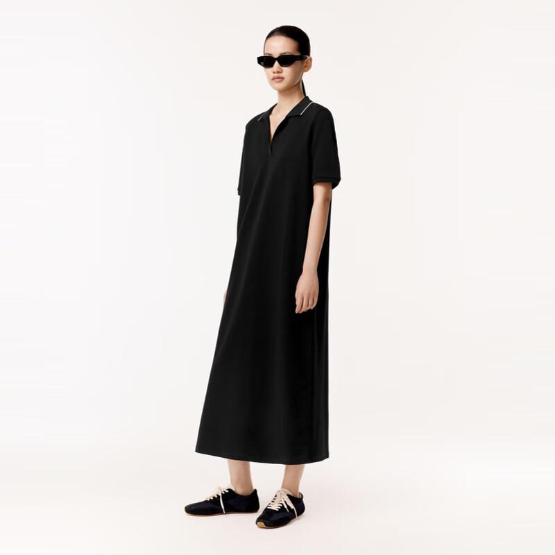 

Women s Summer Casual Lapel Short Sleeve Long Dress S