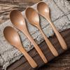 Japanese Wooden Spoon Long Handle Spoon Afternoon Tea Coffee Dessert Spoon Honey Spoon Log Spoon High Value