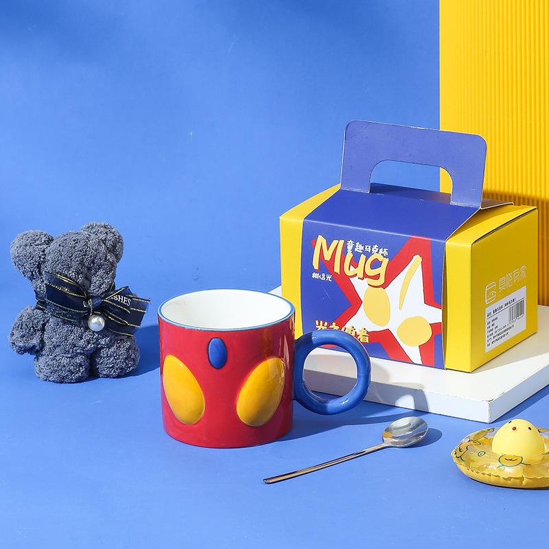 

Children s Fun and Good Looks Mug Children s Day Gift Creative Ultra Superman Ceramic Water Cup Activity Souvenir 201-300ml