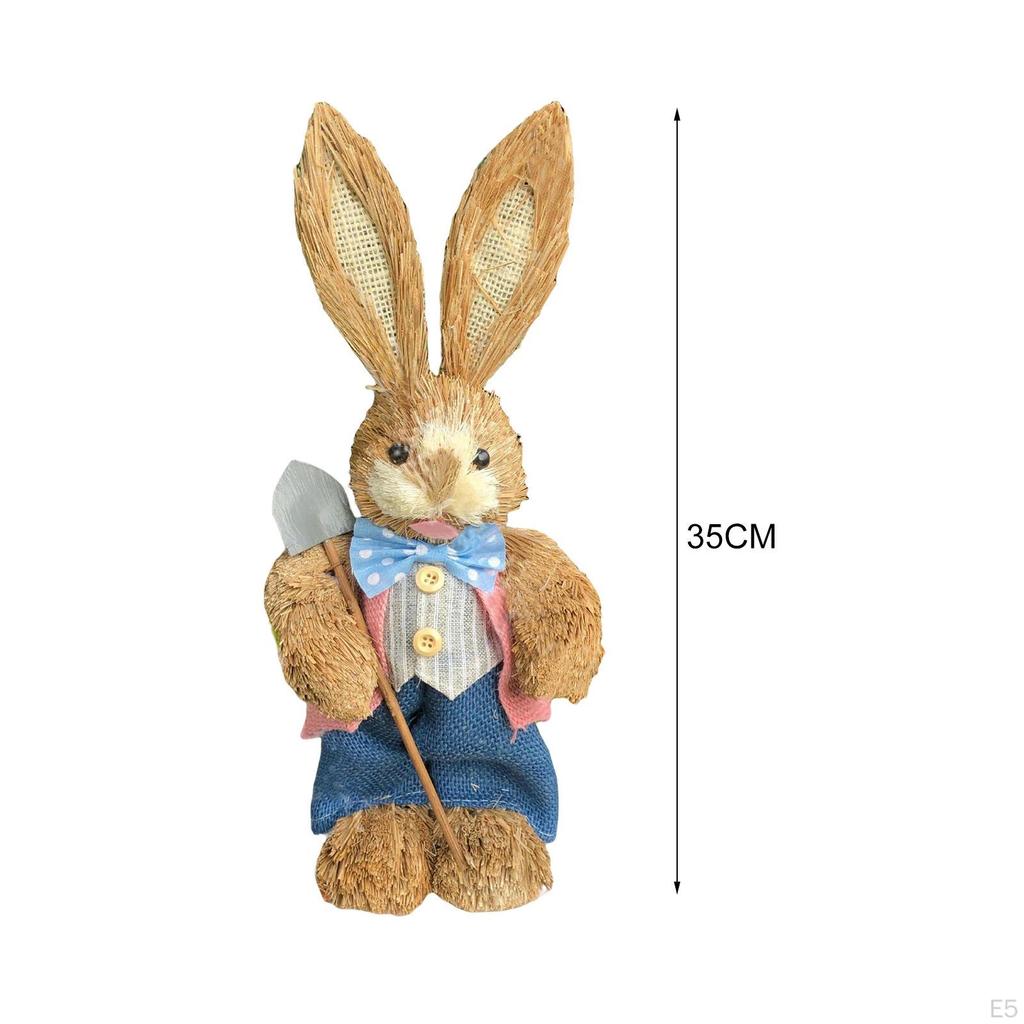 Figurine Bunny Statue Animal Sculpture for Garden Office Party Decoration