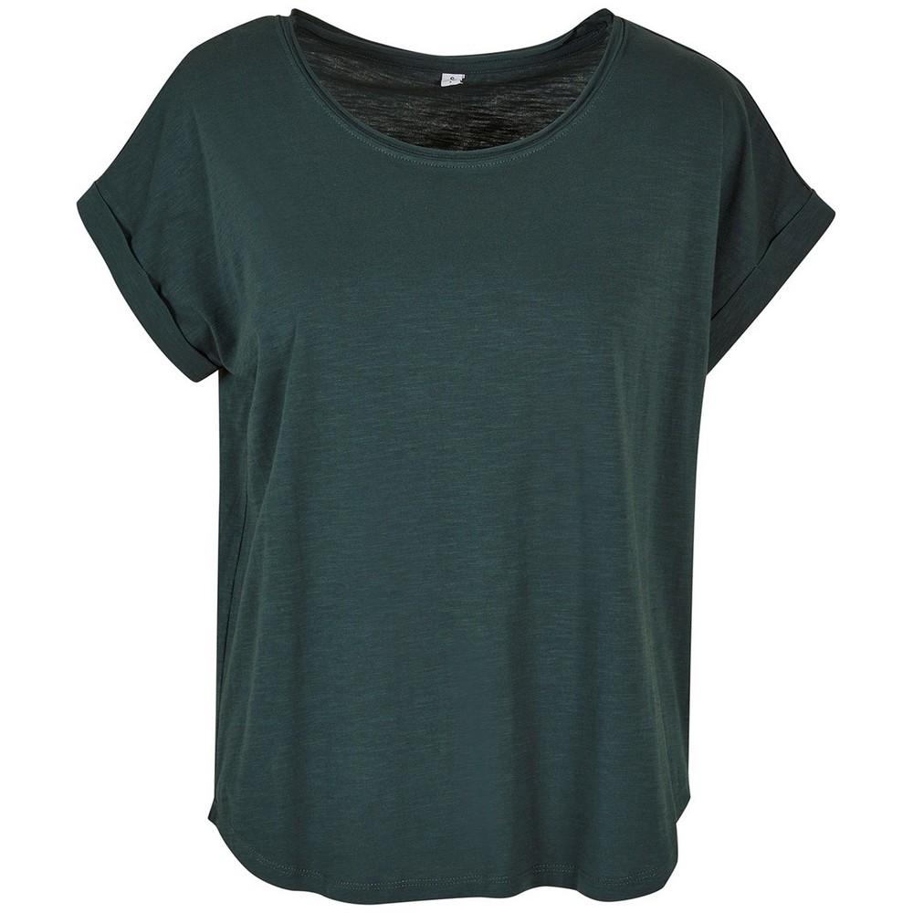Construye tu marca Camiseta larga slub para mujer/señora