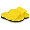 LOUIS VUITTON Slide Slippers Women's Yellow 1AB1MX