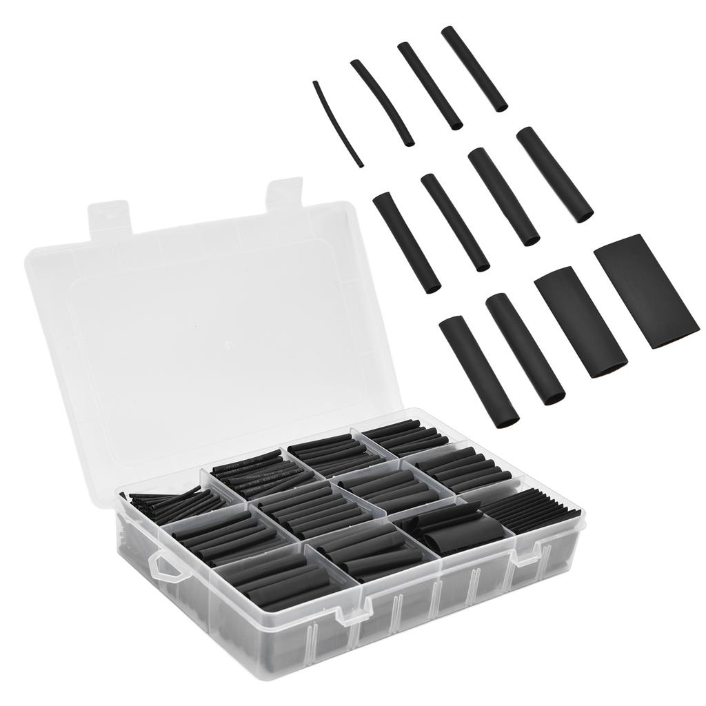 650Pcs Heat Shrink Tubing Boxed Insulated Sheathed Flame Retardant Electronic DIY Kit