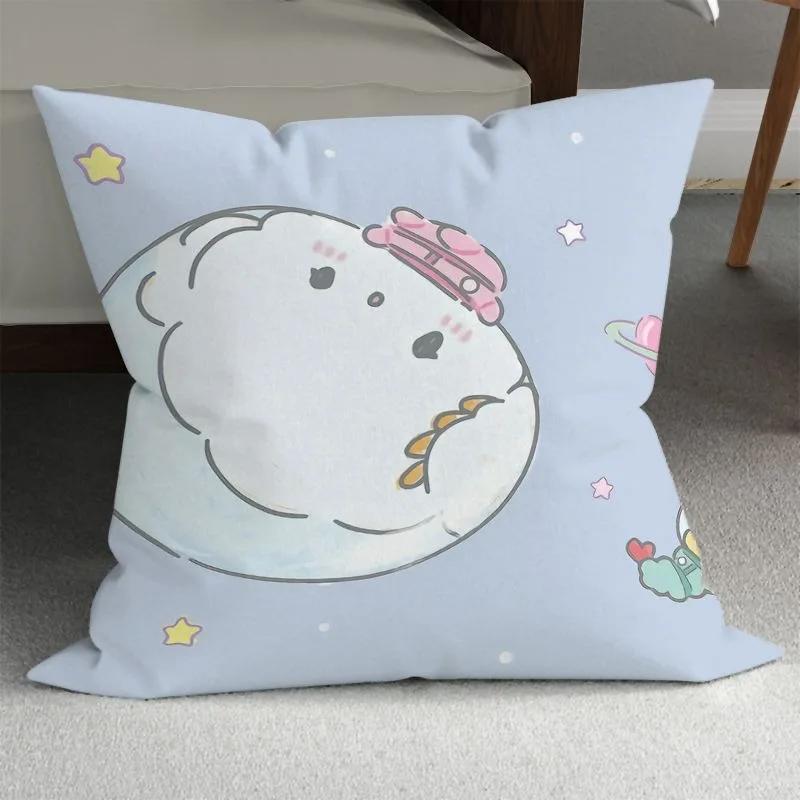 Sanrio Cute Girly Pillowcase HelloKitty Cinnamon Dog Pillowcase Kawaii Room Decoration Home Living Room Sofa Cushion Cover