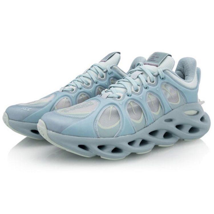 Li Ning Slip Resistant Abrasion Resistant Slip Resistant Abrasion Resistant Low Top Running Shoes Unisex Antarctic Gray ARHP191-20