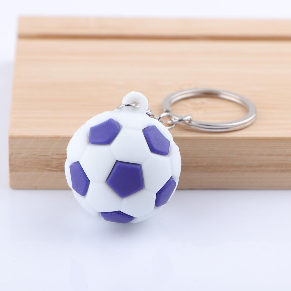 Mini Football Keychain Pendant: PVC Ornament & Souvenir for DIY European Championship/World Cup Matches