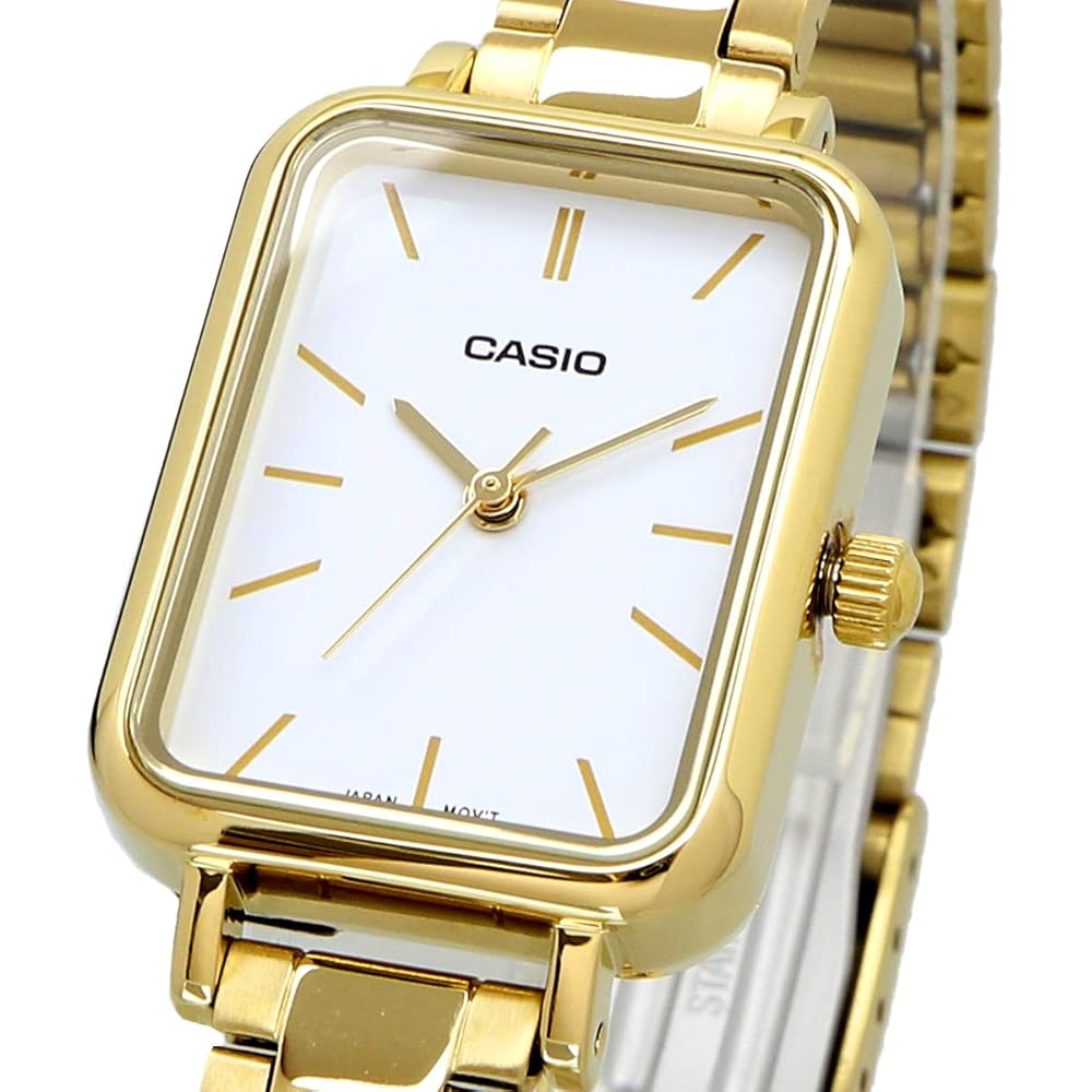 Casio Casio Standard Cheap Casio Women's Quartz Watch Brass Metal Gold White LTP-V009G-7E