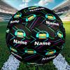 Custom Name Personalized Geometry Dash Print Size 5 Soccer Ball Training & Match Football, for Team, Kicking, Gift for Football