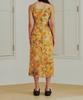 13MONTH Sheer Flower Long Dress (Yellow)