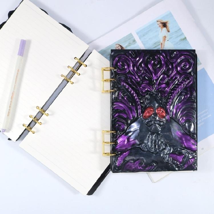 Notebook DIY Handcraft Mold Exploy Resin Molds with Loose Leaf Binder Rings Set