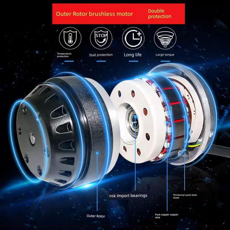 Large Suction Strong Supercharged Fume Centrifugal Pipe Exhaust Fan Commercial Kitchen Ultra-Quiet Industrial Exhaust Fan