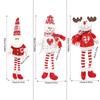 2024 Christmas Dolls Curtain Buckle Santa Claus Snowman Ornament Merry Christmas Decoration for Home Navidad Gifts New Year 2025