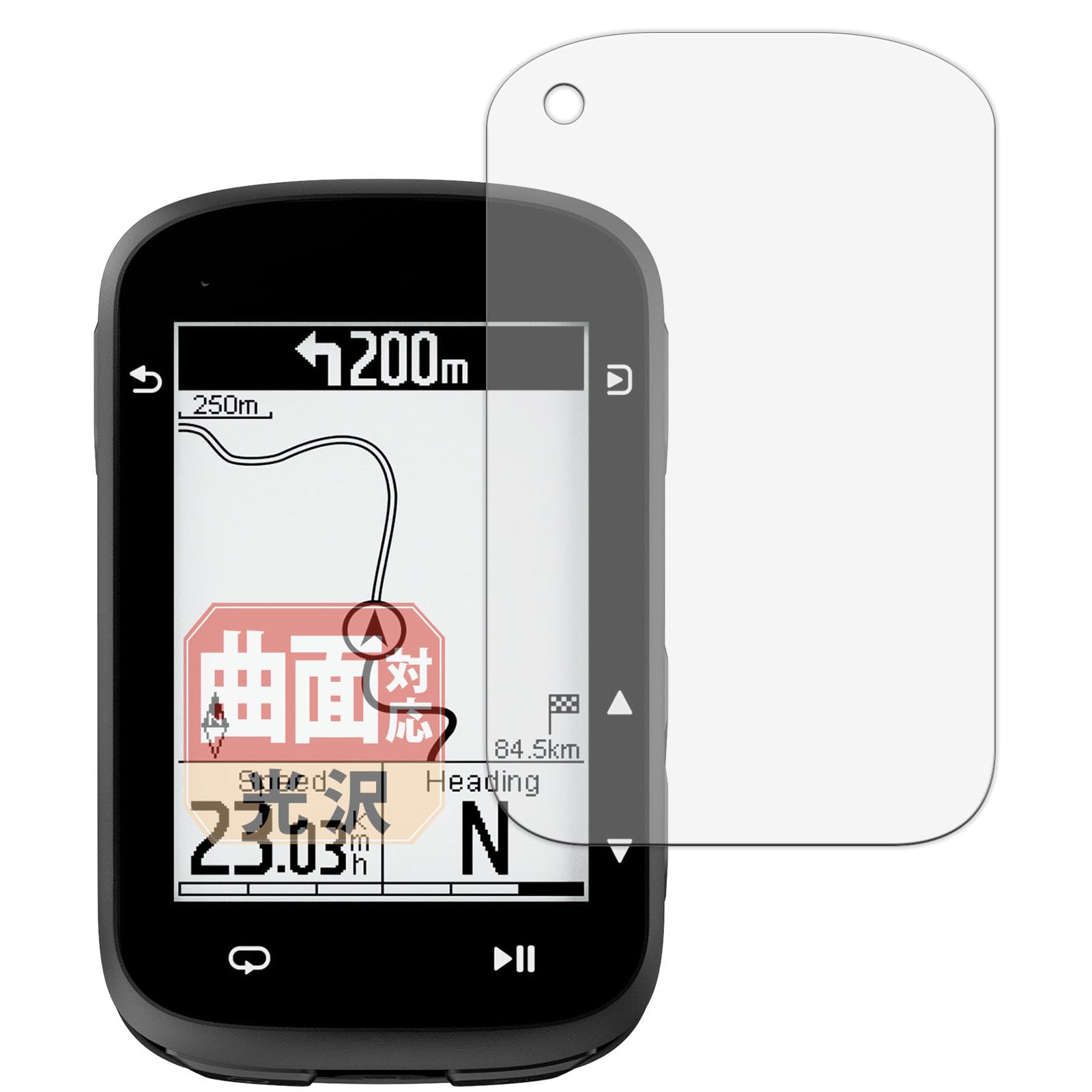 

Leipsden COOSPO CS500 Cycling Computer Compatible FlexView Screen Curved Surface Glossy Scratch Repair Made in Japan Protector, Compatible, TPU,