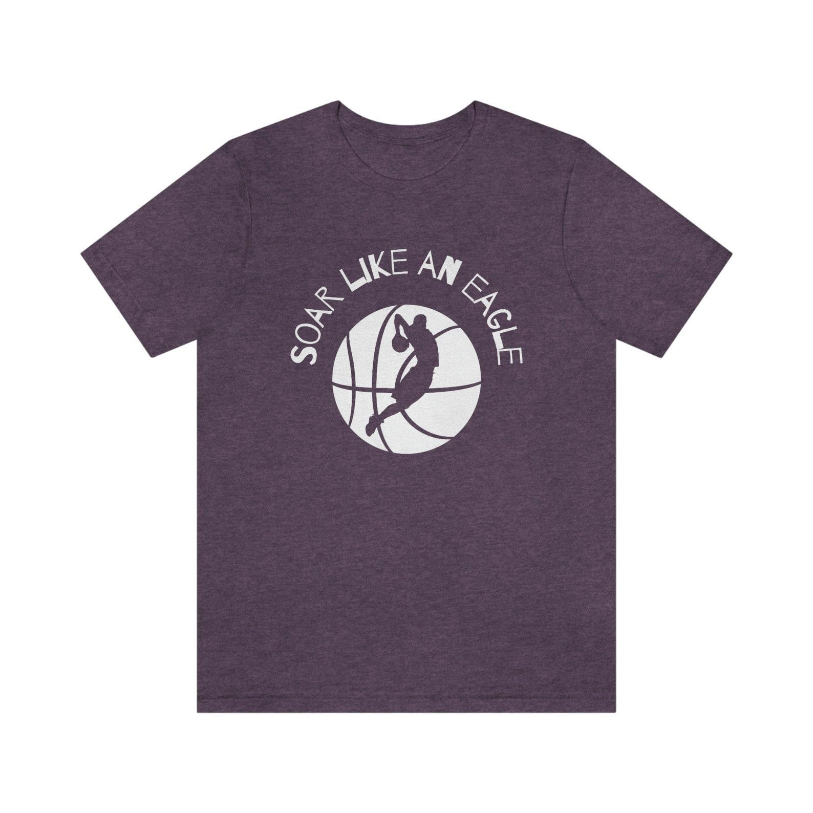 Soar Like An Eagle; Unisex Basketball Jersey Short Sleeve Tee, basketball, graphic tee, trendy shirt, basketball tee shirt, basketball tee S