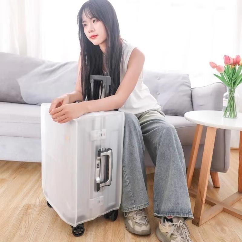 New High Quality Portable Frosted Luggage Protector Cover Waterproof Dustproof Luggage Cover Durable Suitcase Cover Protector
