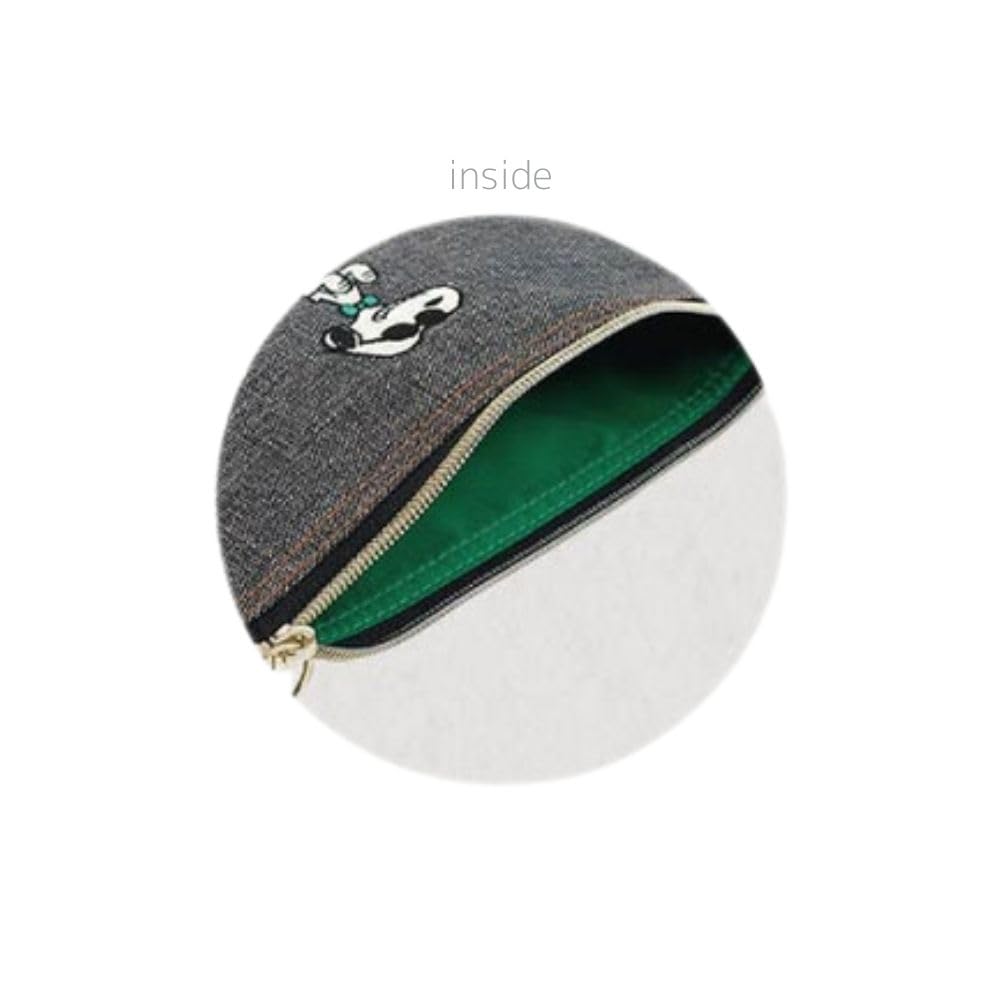 Marimo Craft Snoopy Bowtie Series Flat Pouch Black Joe Cool W210 x H165 x D10mm Approx. SPCQ-465