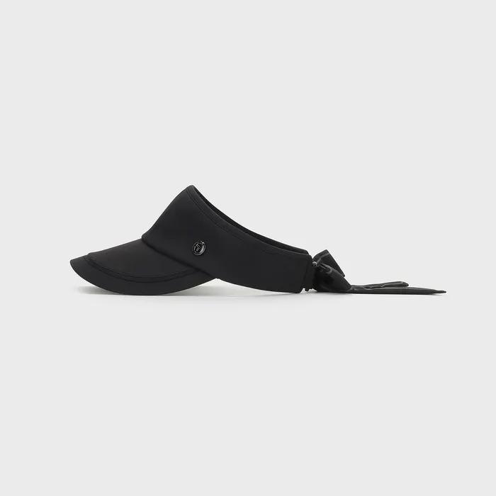 W Wide Ribbon Sun Visor (BLACK)