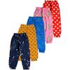 T2F Girl's Regular Fit Track Pants (GLSTRK04_Multicolor 3_9-10 Years)
