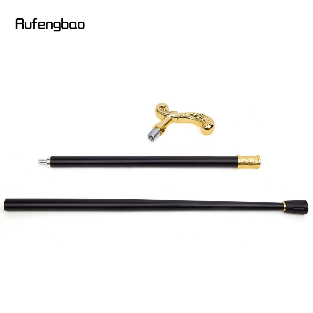 Goldener Blumen-Gehstock, dekorativer Vampir-Cosplay-Vintage-Party-modischer Gehstock, Halloween-Kronstab, 94 cm