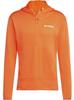 Jacket TERREX Xperior Light Fleece Hooded Jacket Men In Semi-orange Color