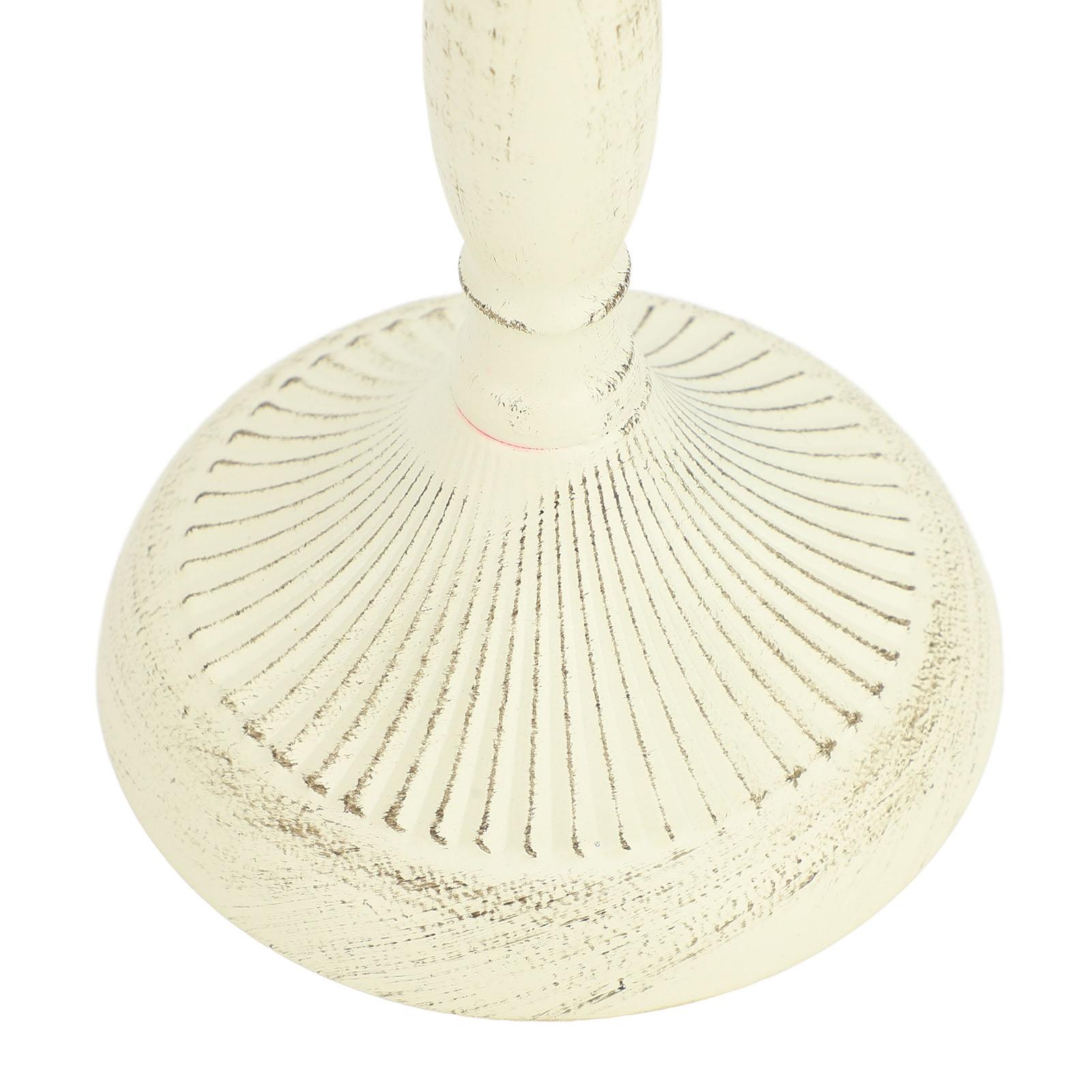 

European Style Candelabra 5 Arms Iron Elegant Candle Stick Candelabra for Wedding Restaurant White белый