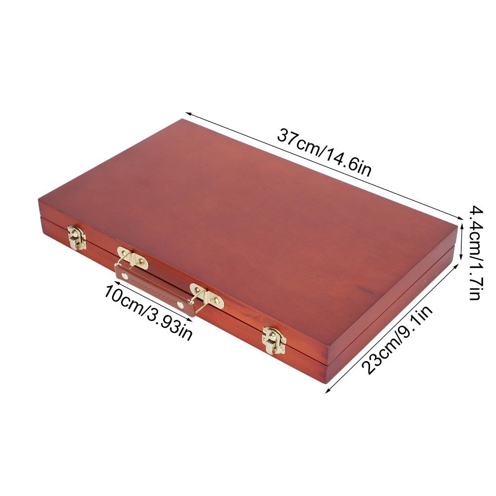 1 pz Scatola portaoggetti in legno dal design multifunzionale Scatola portaoggetti per strumenti da artista Schizzo all'aperto