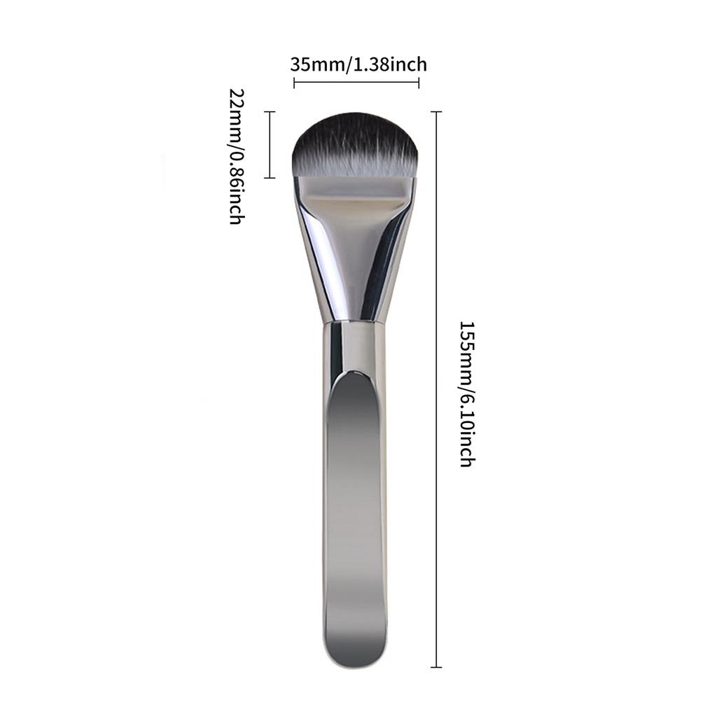 Ultra-thin Wide Tongue Foundation Brush Non-marking Concealer No Powder Flat Head Soft Hair Beauty Tools Makeup Brush Mask Brush