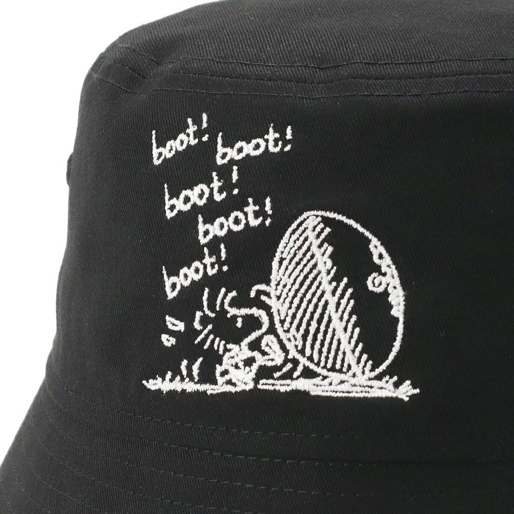 New Era Bucket Peanuts Snoopy BUCKET01 SB PEANUTS BLK Hat, & Collaboration, Black, S/M,