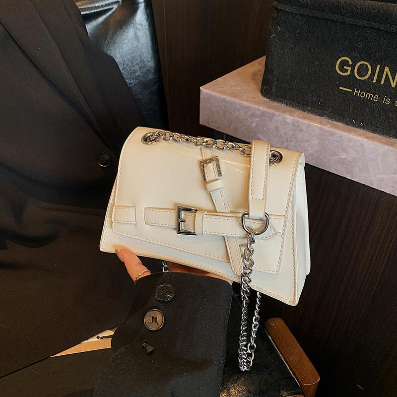 

Niche sweet and cool Spice Girls small bag women s new high-end textured chain bag versatile shoulder messenger bag белый