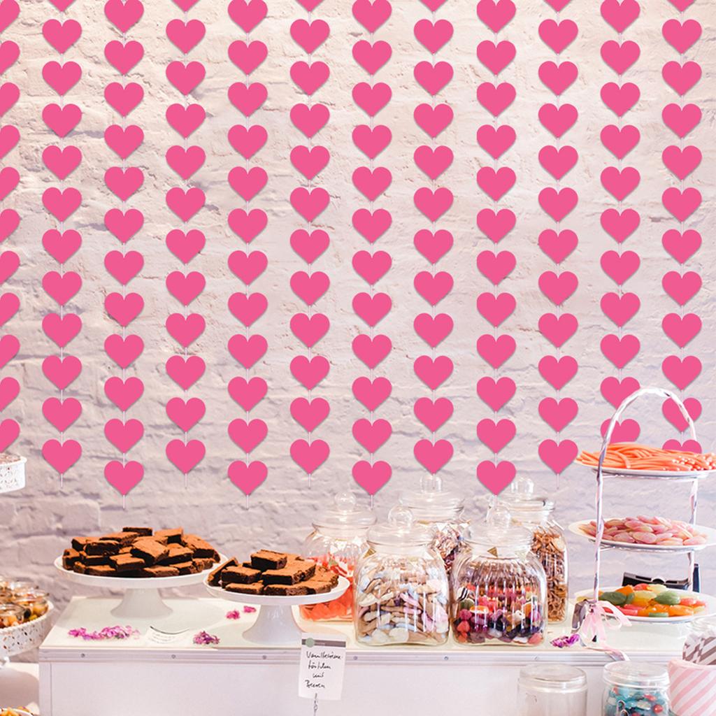 6/8 Stück Valentinstag Dekoration Liebesherz Hängeornament für Hochzeit und Verlobung Valentinstag Party Dekoration