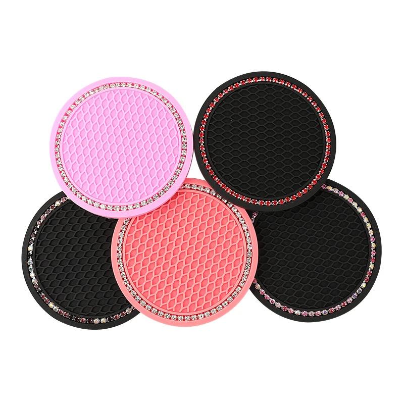 Car Coaster Water Cup Bottle Holder Anti-slip Pad Mat Silica Gel Waterproof For Interior Decoration Car Styling Accessories