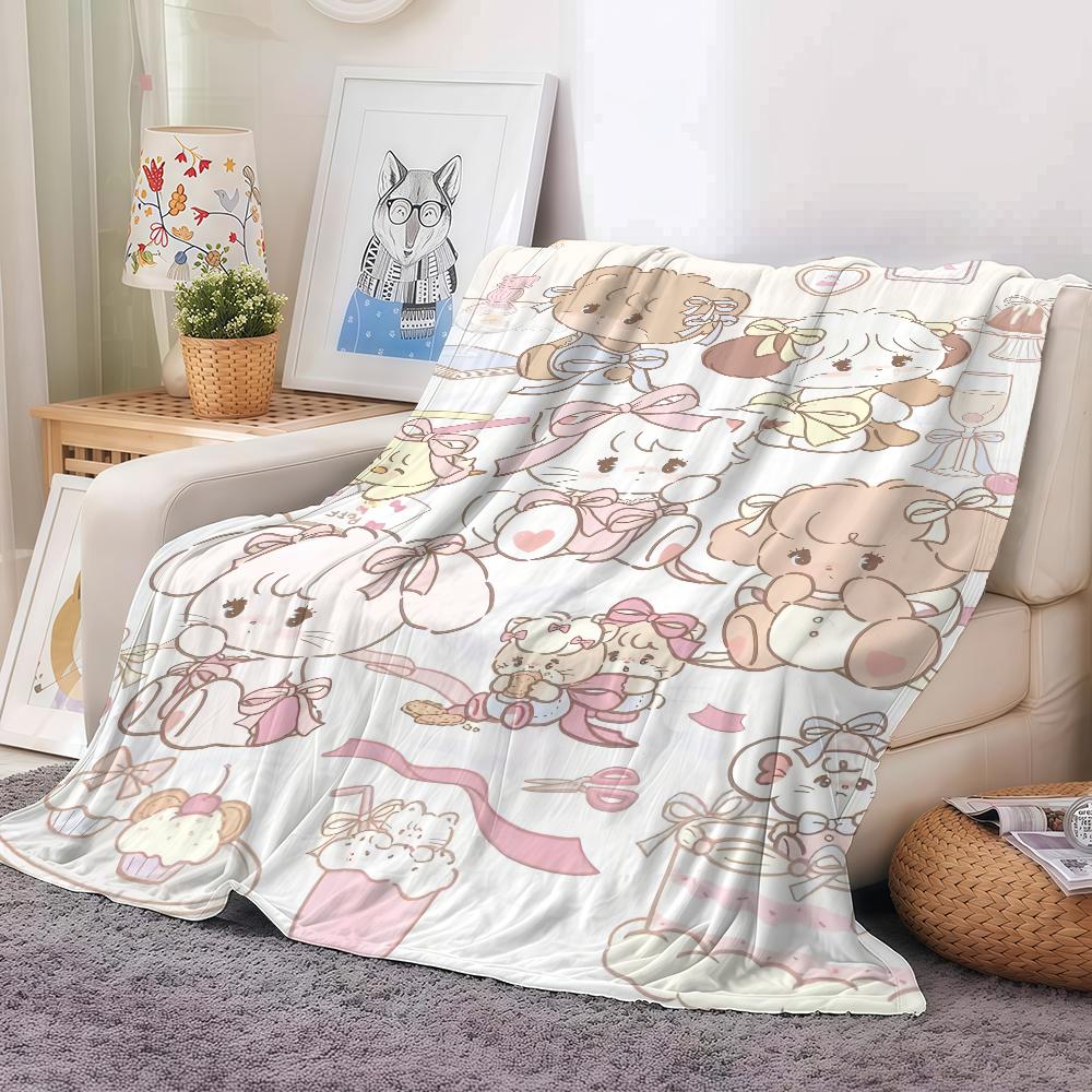 

Cartoon Cute Mikko Blanket Warm And Soft Suitable For Bedroom Living Room Sofa Bed Office Travel Camping 30x40in