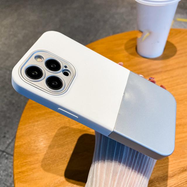 3 w 1 Splice Cukierkowy Kolor Silikonowe Etui na Telefon Dla Iphone 14 13 11 12 Pro Max Xs Max Xr X Wstrząsoodporne Ochrona Obiektywu Tylna Pokrywa