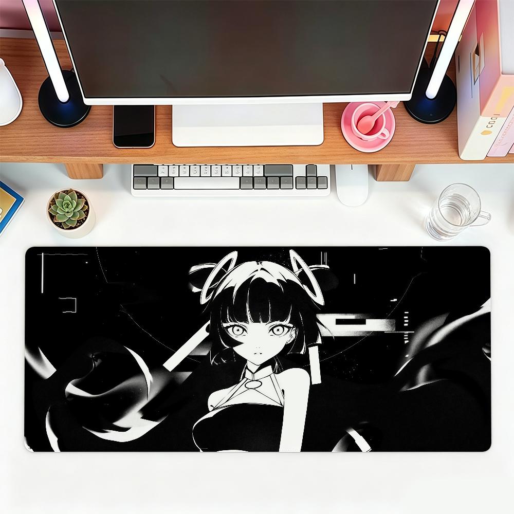 Cute Yume Mouse Pad 40x90cm Large Gaming Desk Mat NonSlip Laptop Keyboard Tray Office Professional Speed Black