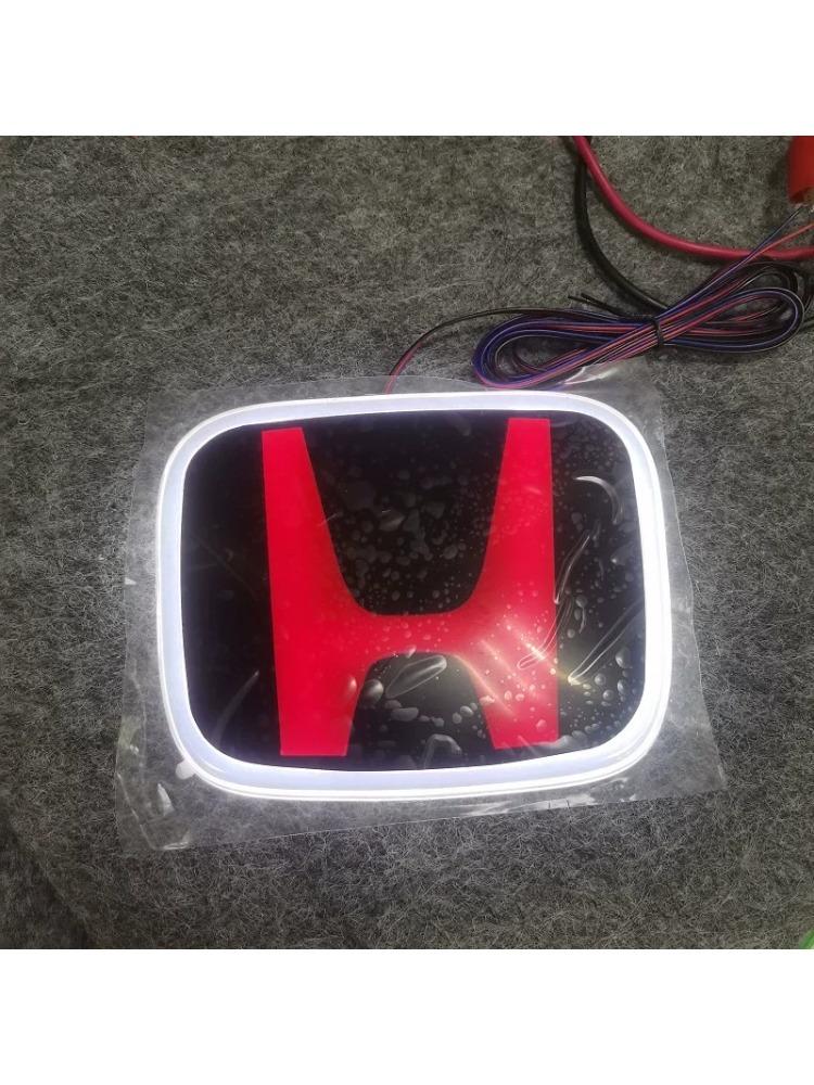 APH1 for Honda PMMA LED Car Front Emblem Sticker Rear Trunk Light Badge Accord Civic Odyssey CRV Inspire Amaze Vezel Accessories