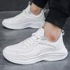 Spring Autumn Mens Leather Casual Sneakers Men Black White Sneakers Breathable Running Training Shoes